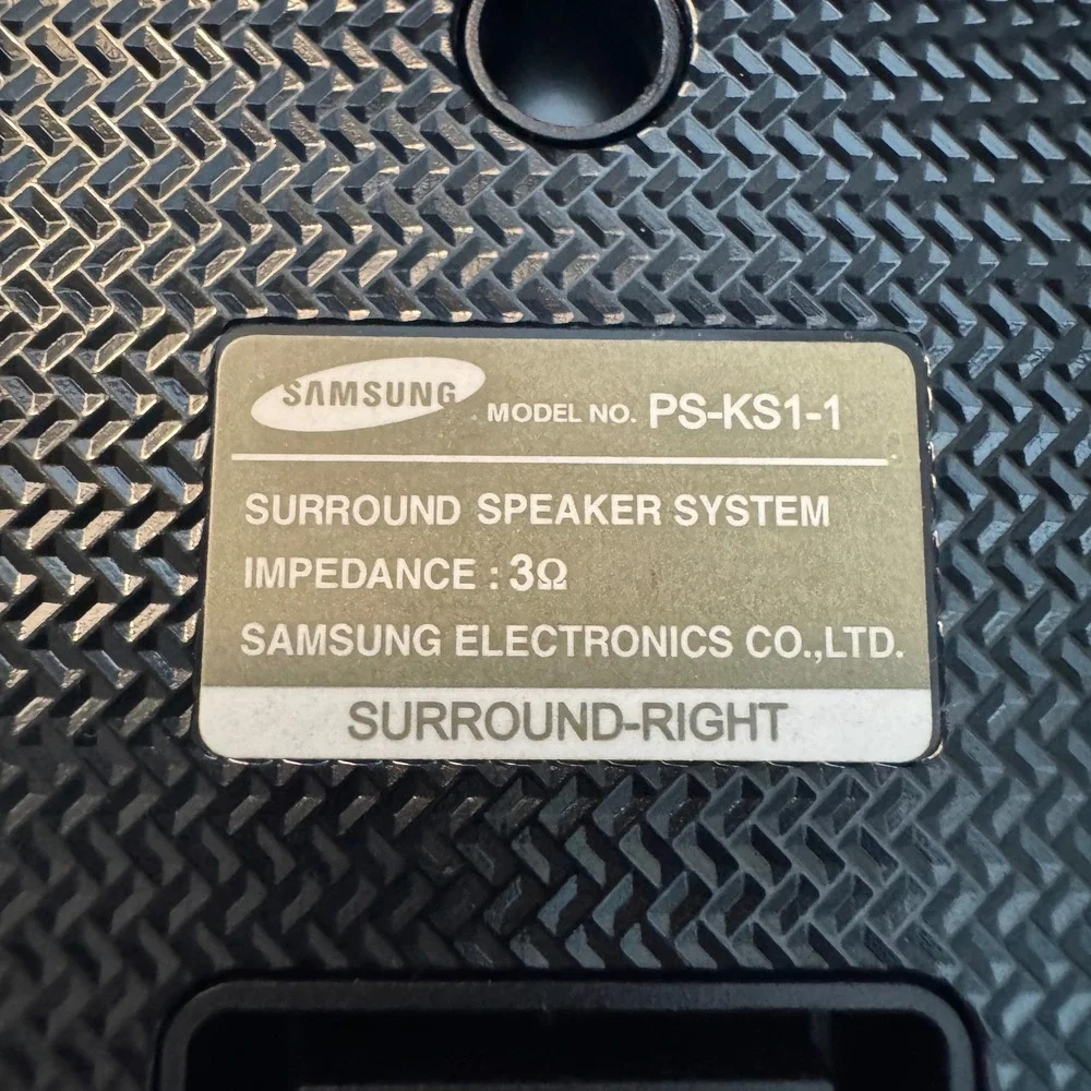 Samsung PS-KS1-1 Surround Sound Speaker System Pair Black 3 Ohm Satellite Set